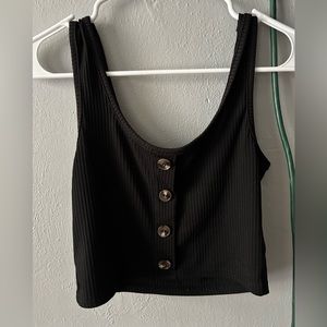 Romwe Black Tank